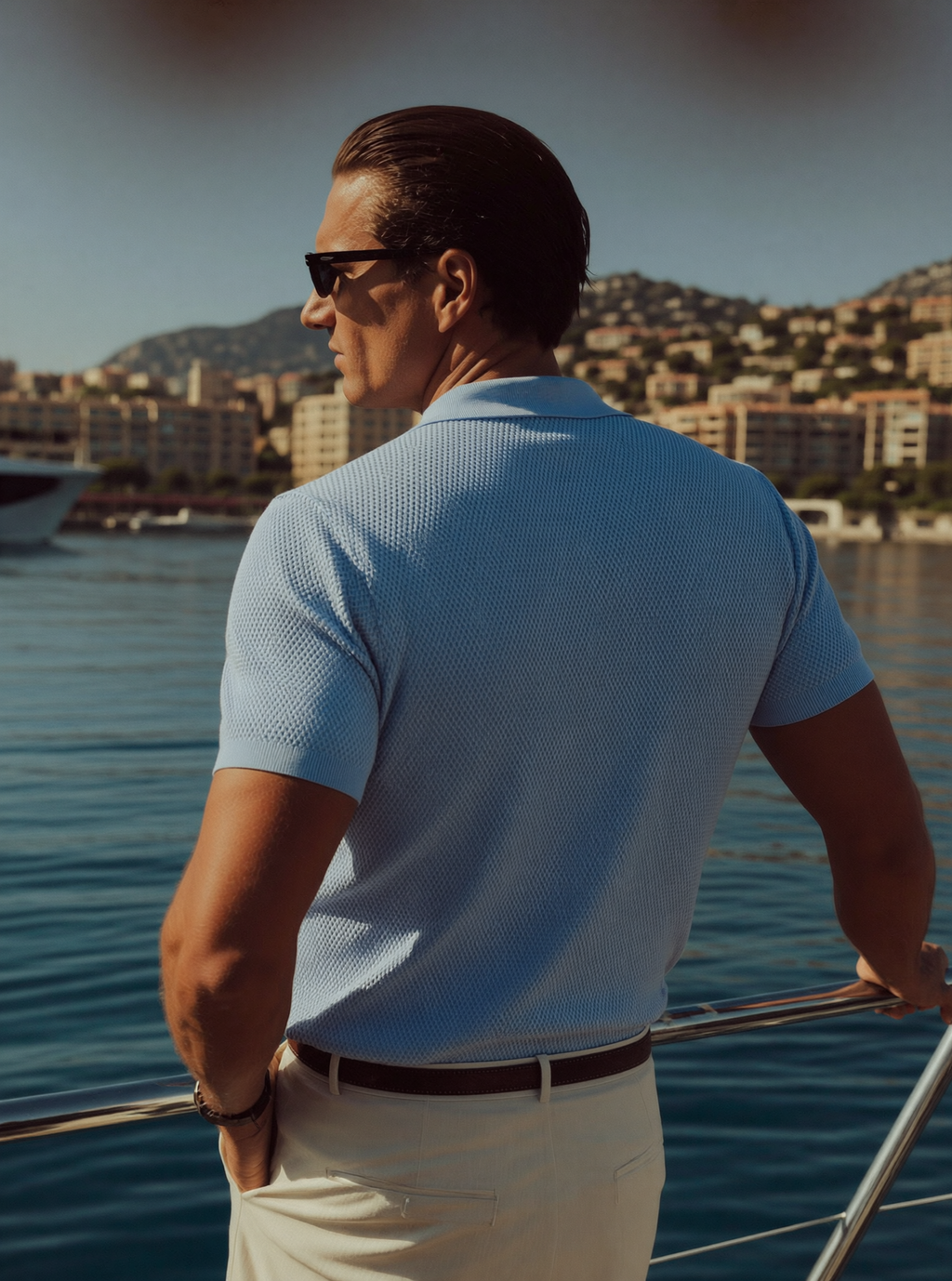 Cotton Knit Short Sleeve Polo Shirt