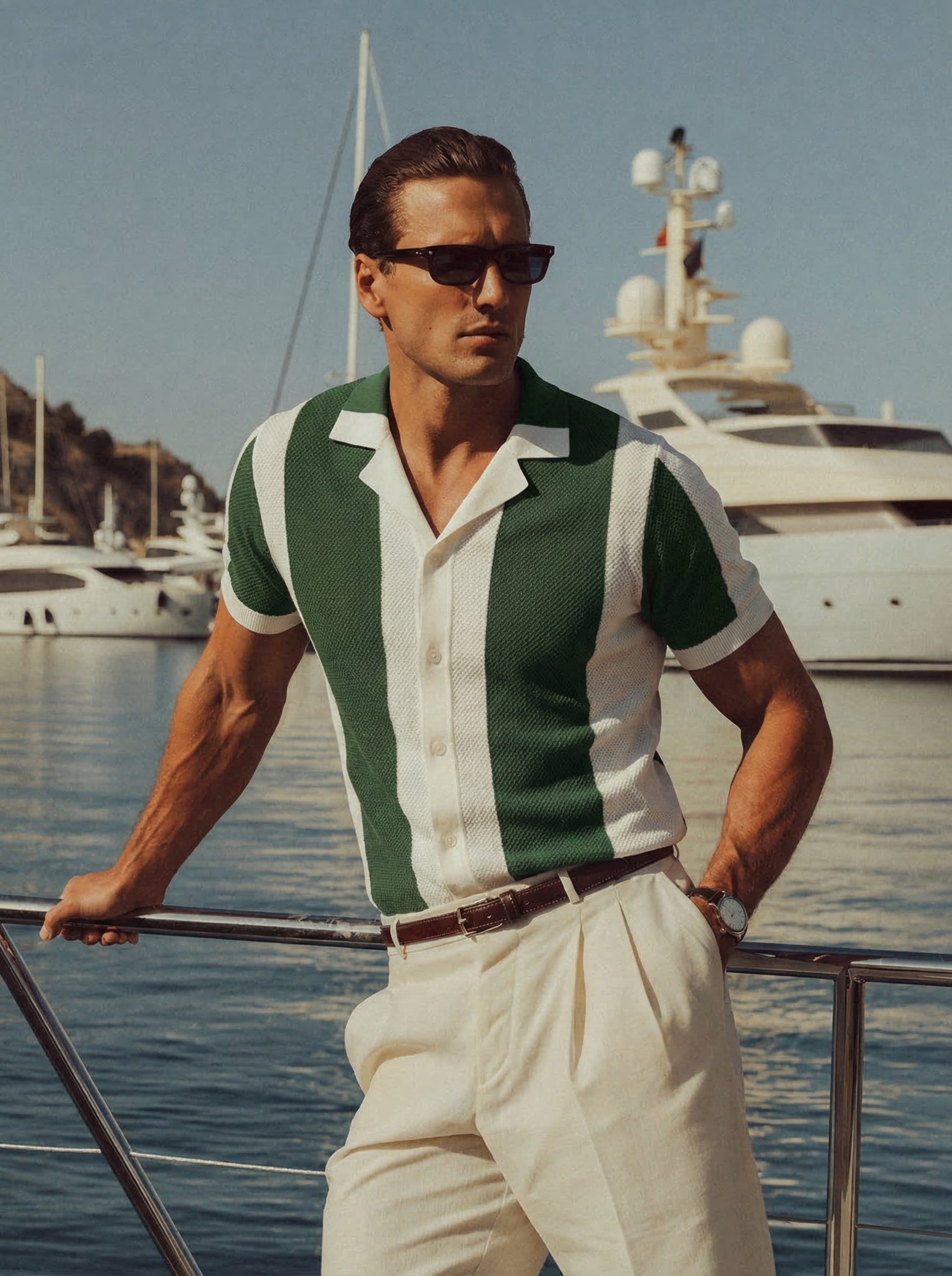 Riviera Stripe Polo Shirt