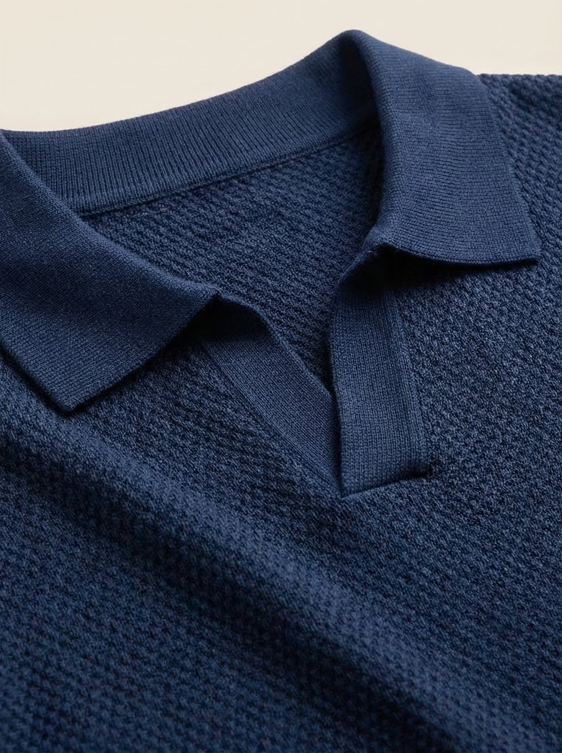 Cotton Knit Short Sleeve Polo Shirt