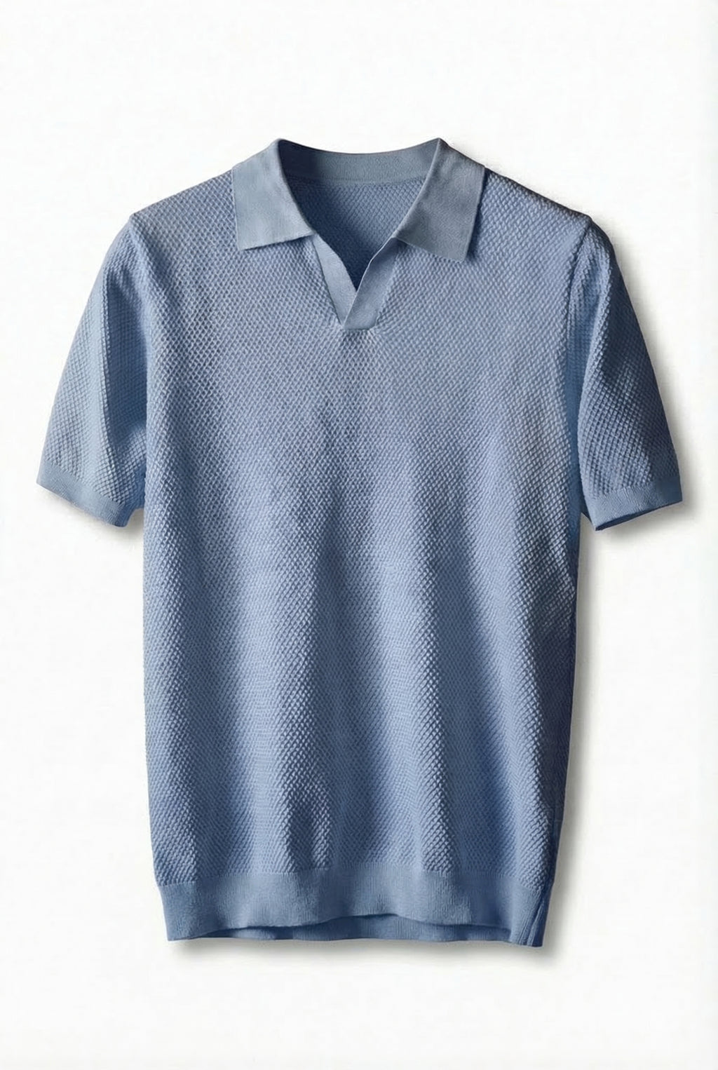 Cotton Knit Short Sleeve Polo Shirt