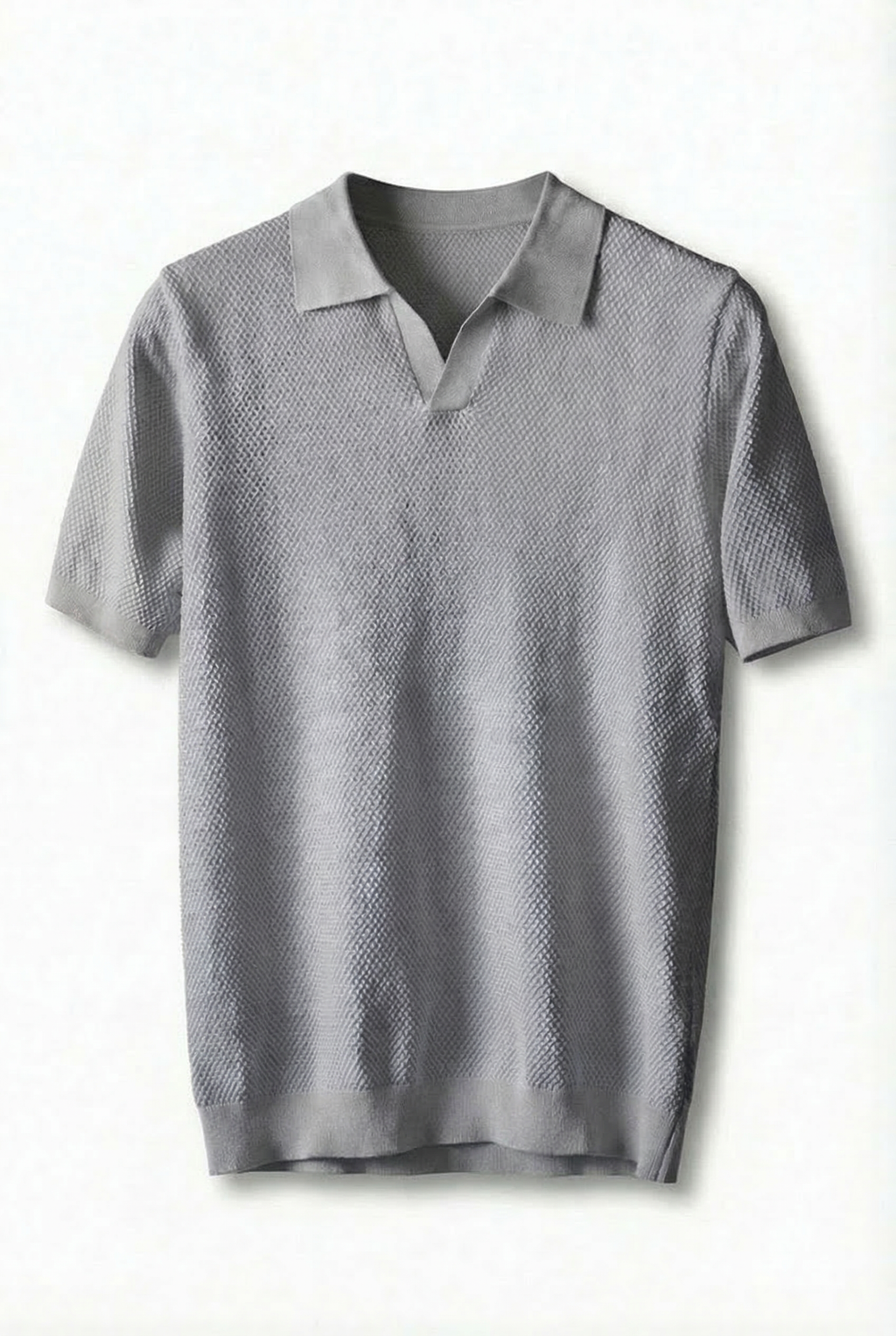 Cotton Knit Short Sleeve Polo Shirt