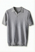 Cotton Knit Short Sleeve Polo Shirt