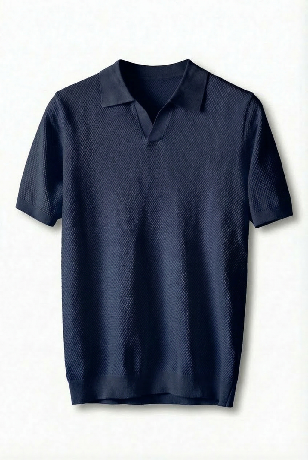 Cotton Knit Short Sleeve Polo Shirt